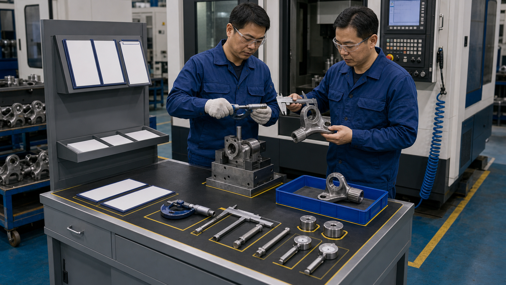 CNC首件尺寸确认和量具检具点检标准场景